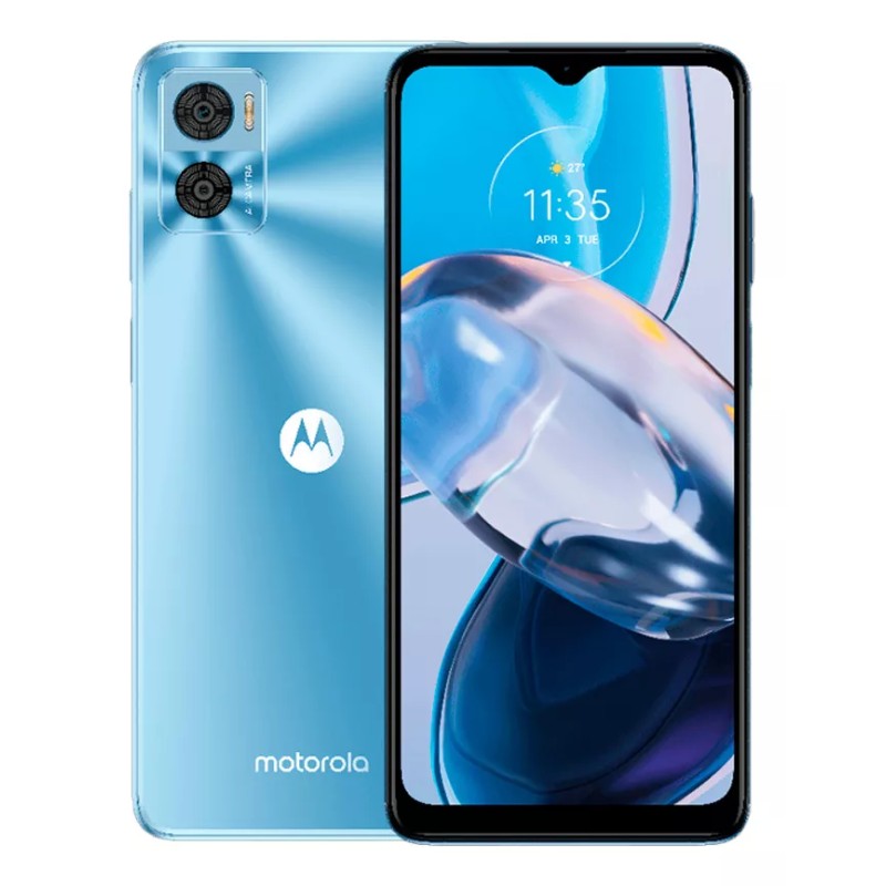 MOTOROLA E22 AZUL 3GB RAM + 32GB INTERNA