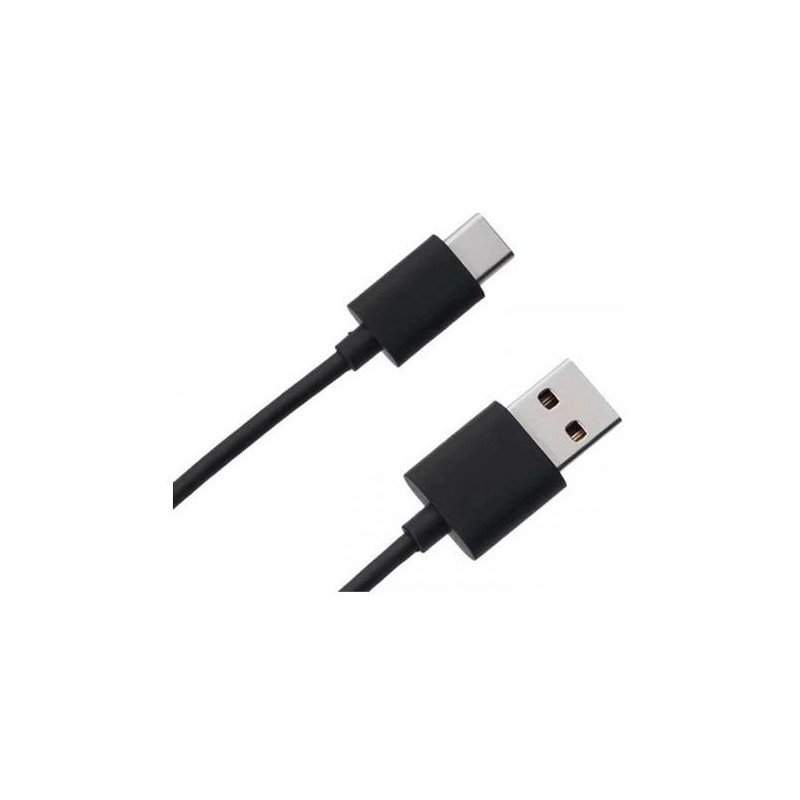 CABLE USB TIPO C NEGRO 1 METRO