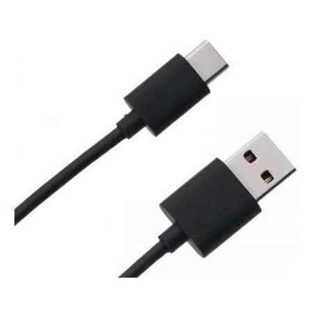 CABLE USB TIPO C NEGRO 1 METRO